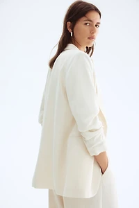 Gathered-Sleeve Jacket