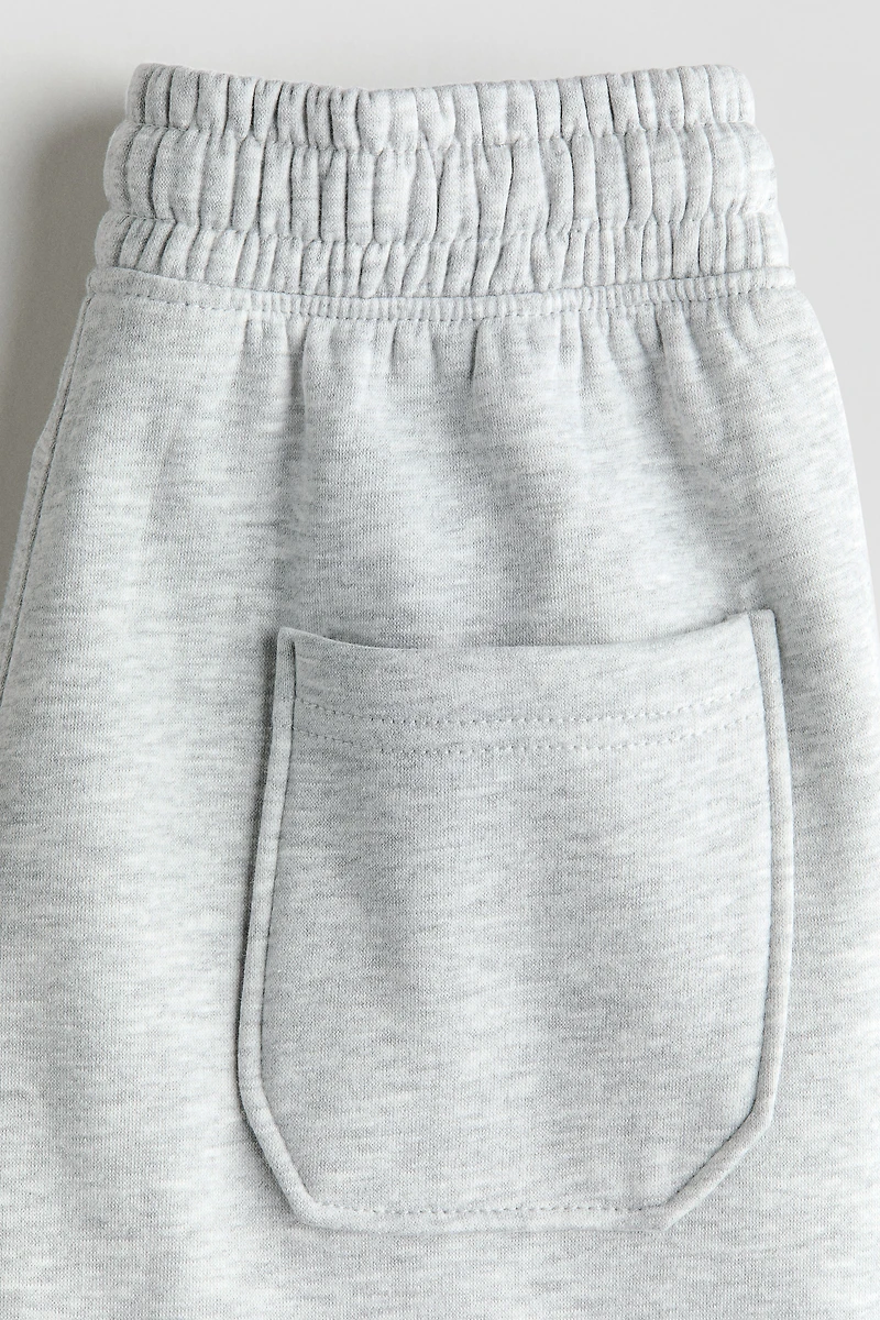 Wide-Leg Brushed-Inside Joggers