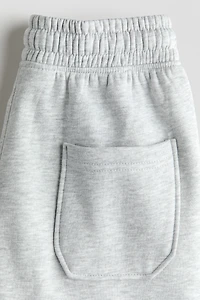Wide-Leg Brushed-Inside Joggers