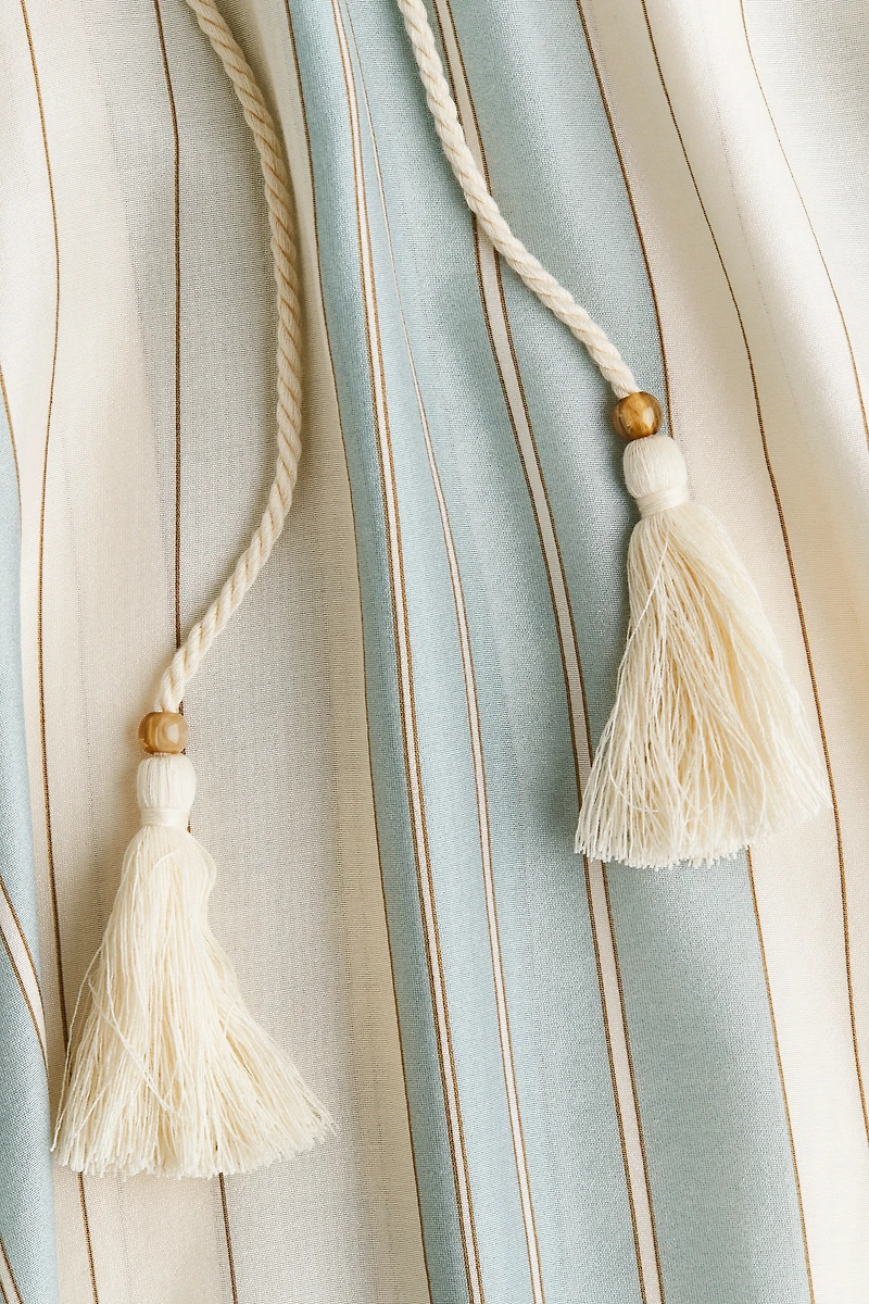 Oversized Tie-Belt Dress