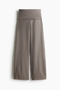 Foldover-Waist Jersey Pants