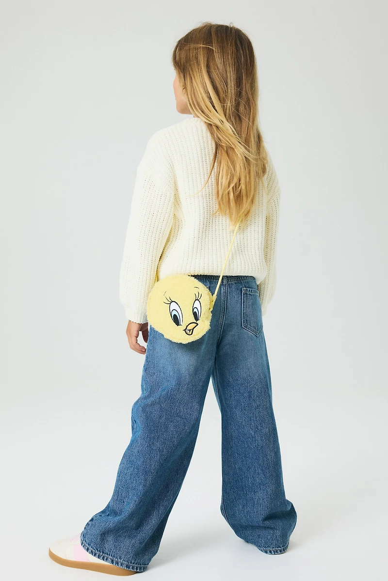 Printed Wide Leg Jeans