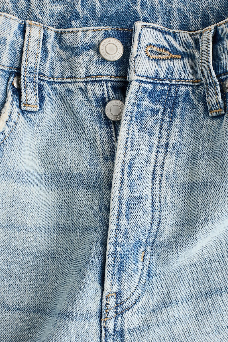 Wide High Waist Ankle Jeans