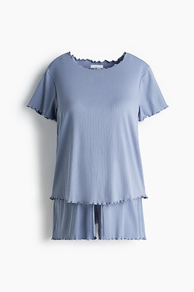 MAMA Ribbed Pajamas