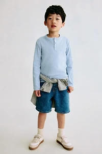 Cotton Henley Shirt