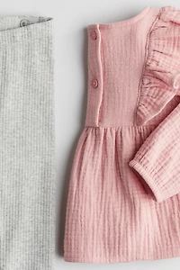 2-piece Blouse and Leggings Set