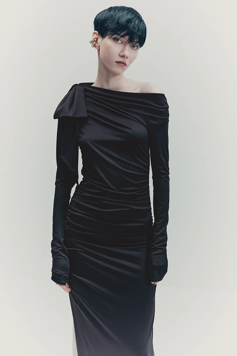 Bow-Detail Bodycon Dress