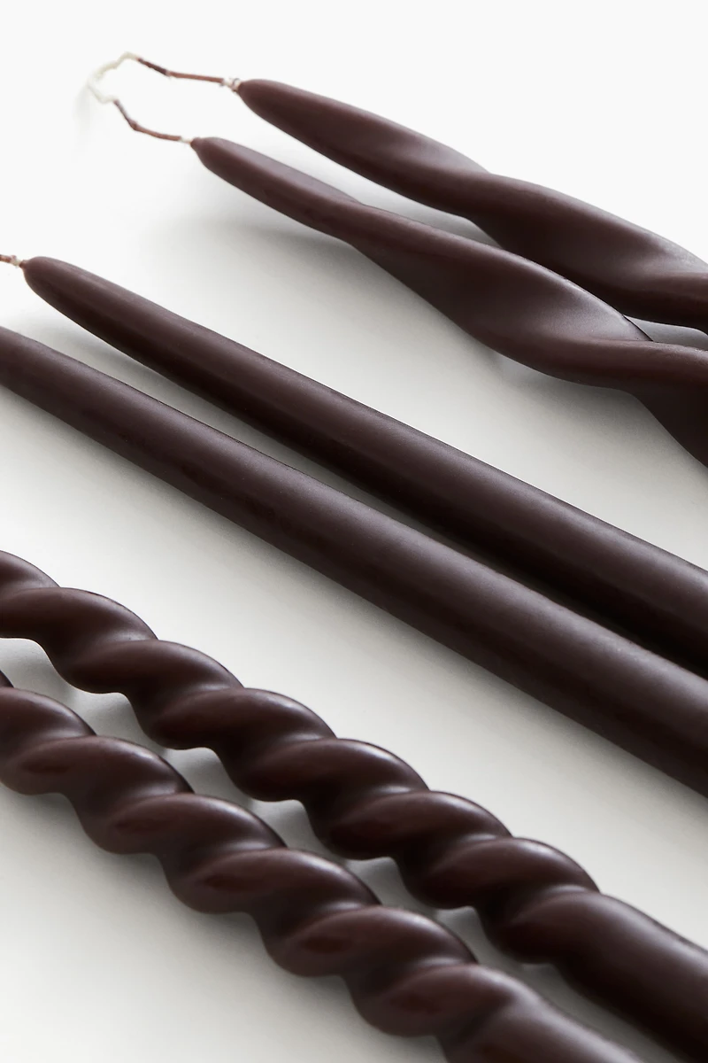 Lot de 6 bougies flambeau