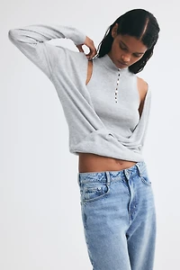 Layered Knit Top