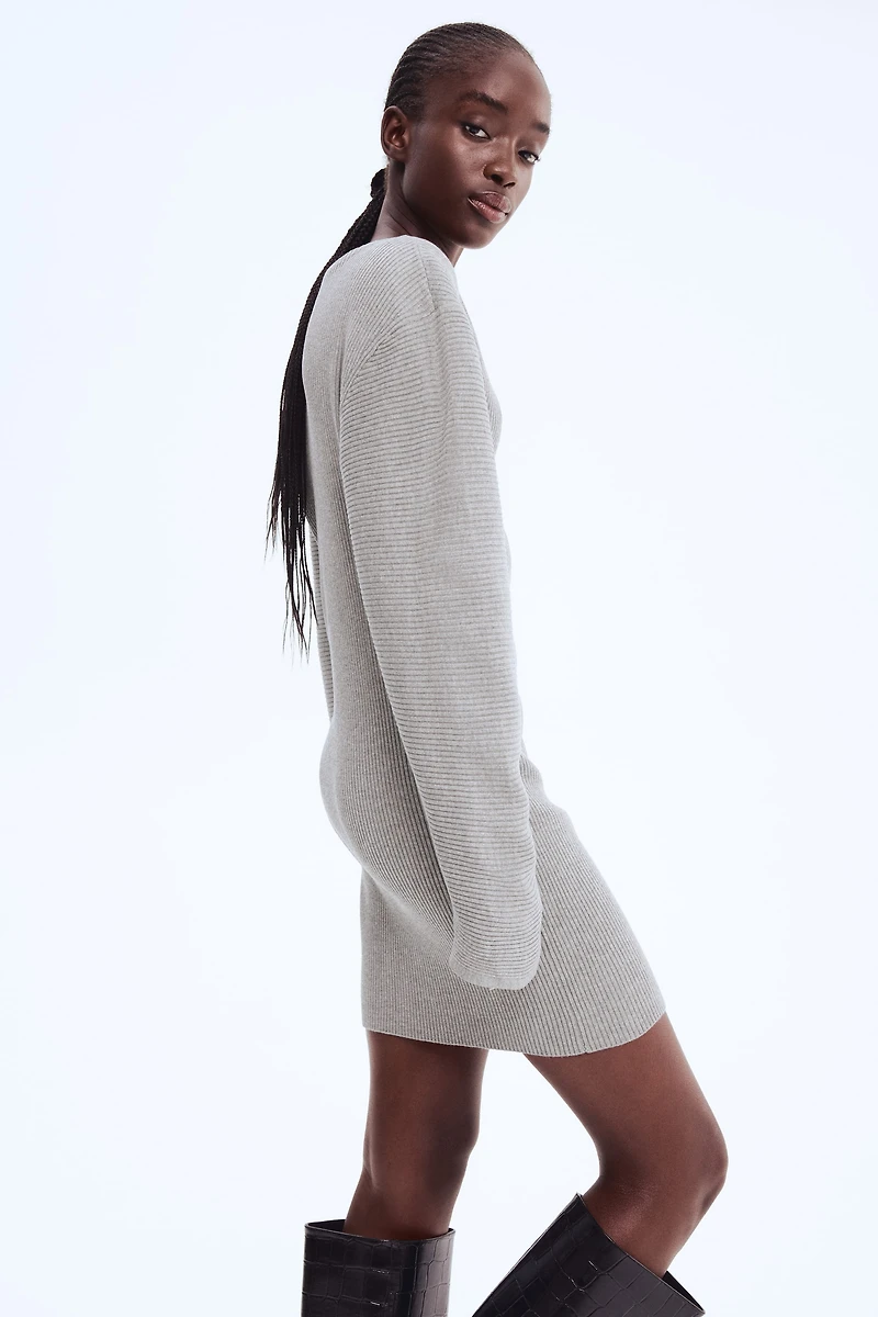 Rib-Knit Dress