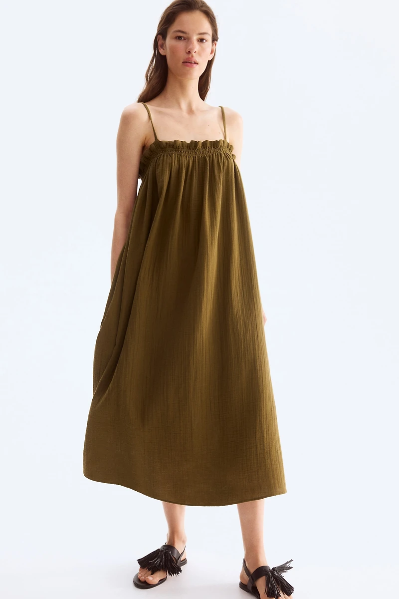Strappy Muslin Dress