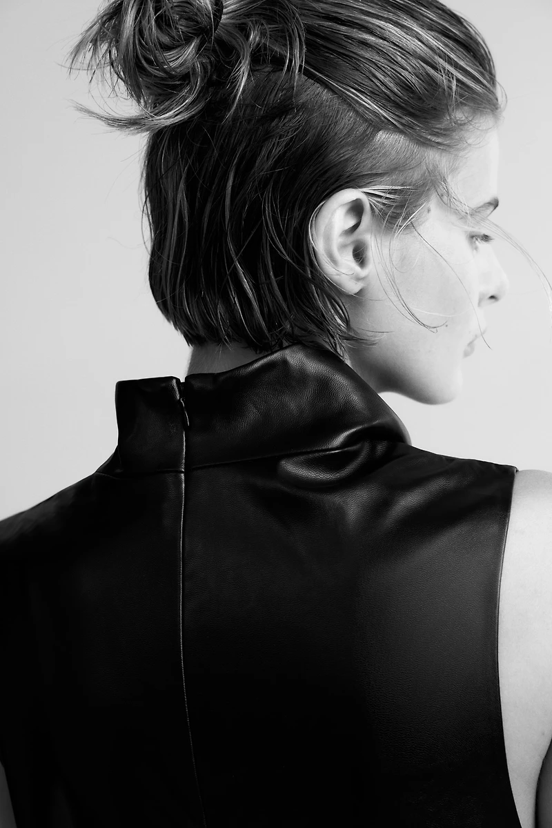 Coated A-Line Dress