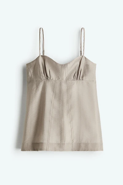 Haut vaporeux à bretelles fines