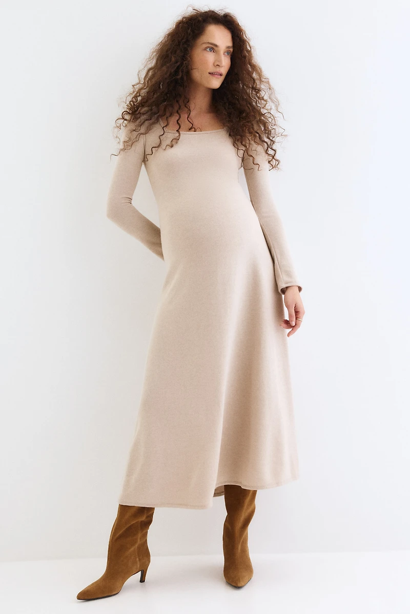 MAMA Fine-Knit Dress