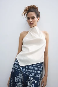 Asymmetric Halterneck Top