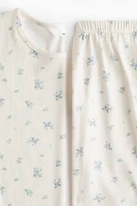 MAMA Pyjama en jersey pointelle