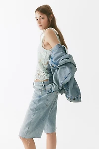 Denim Bermuda Shorts