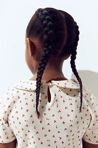 Haut en coton avec bord picots