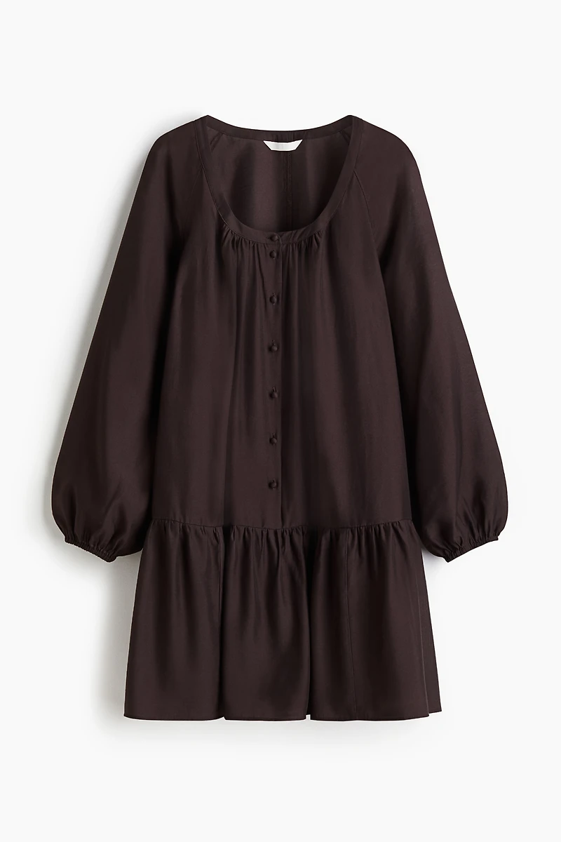 Button-Front Tunic Dress