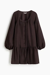 Button-Front Tunic Dress