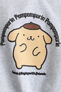 Sweatshirt with Printed Motif