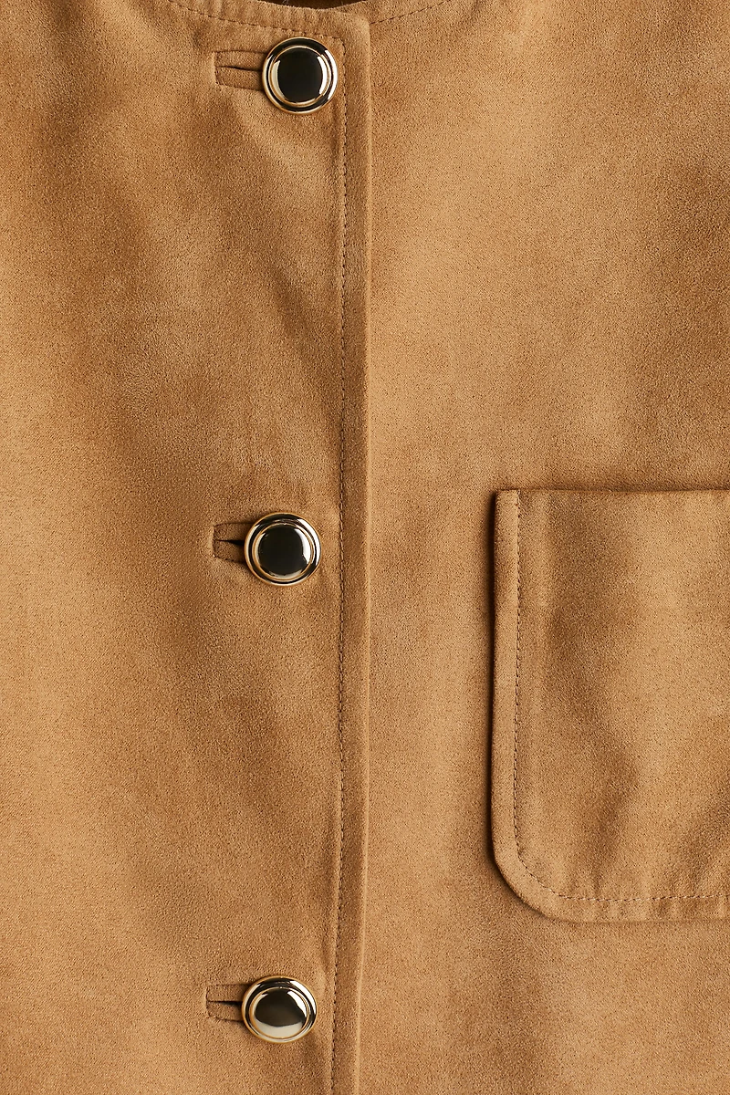 Collarless Jacket