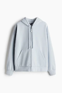 Oversized Hooded Jacket with Motif