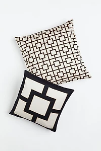 Lot de 2 housses coussin en satin
