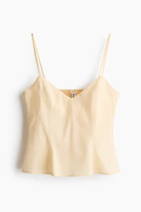 Peplum strappy top