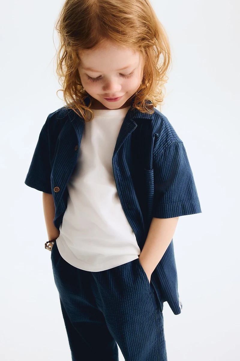 Cotton Seersucker Pants