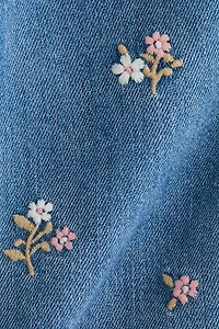 Embroidered-Detail Jeans