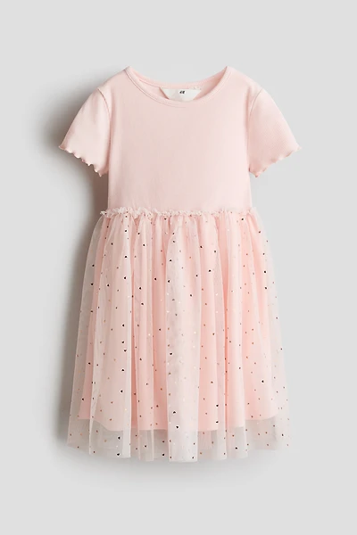 Robe avec jupe en tulle