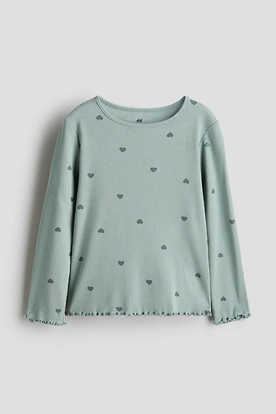 Long-sleeved Jersey Top