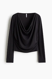 Draped Jersey Top
