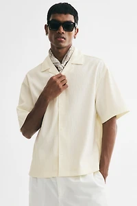 Chemise décontractée avec col cubain