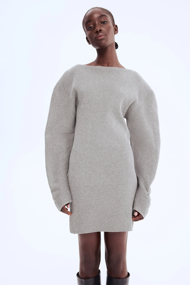 Rib-Knit Dress