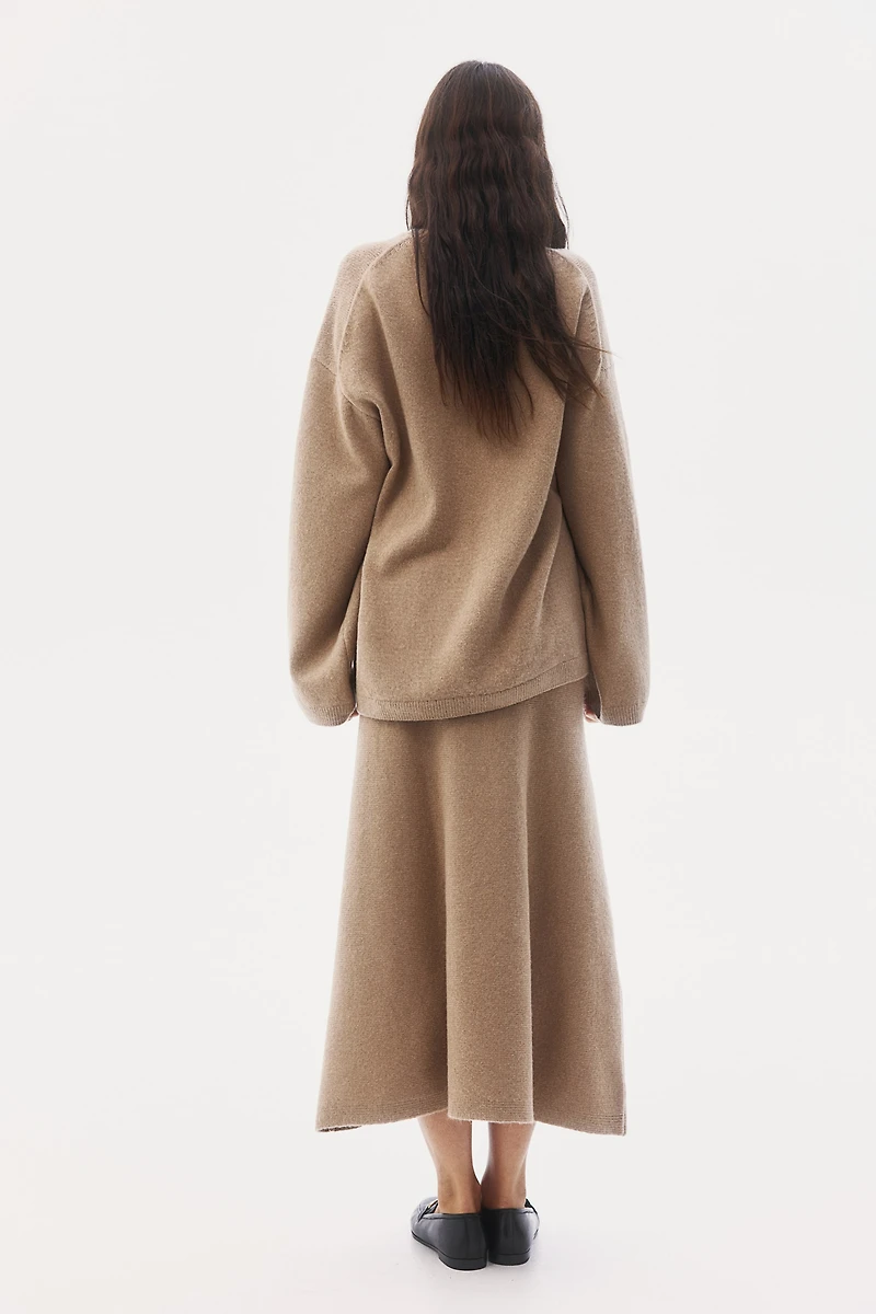 Jupe évasée en tricot