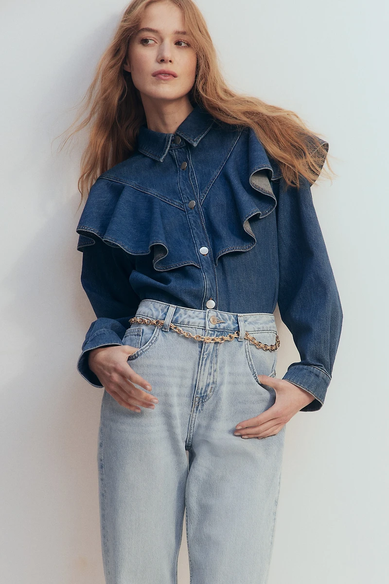 Straight High Ankle Jeans