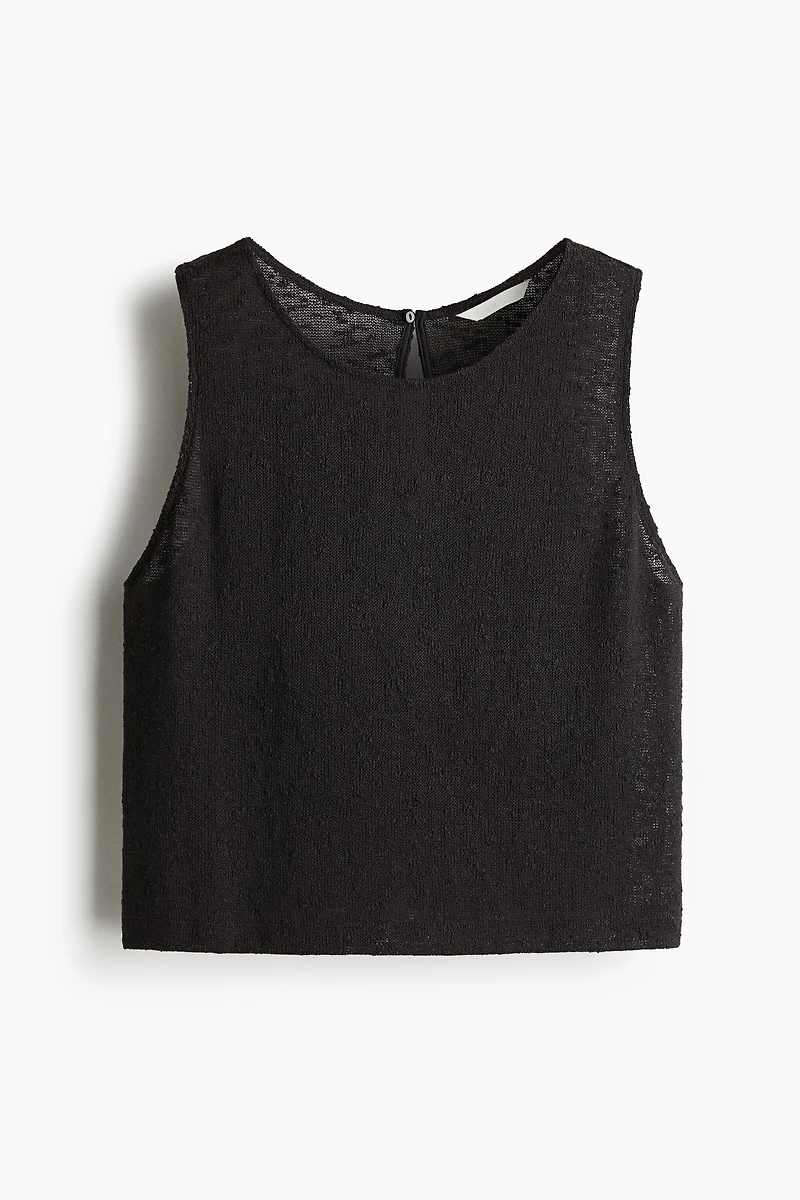 Textured-Knit Tank Top