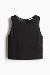 Textured-Knit Tank Top