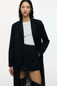 Mini jupe-short en twill