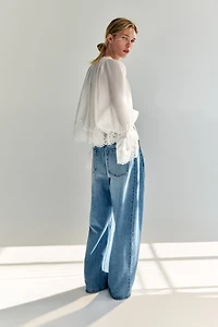 Blouse avec dentelle