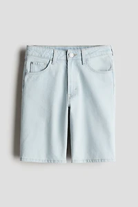 Loose-Fit Denim Shorts