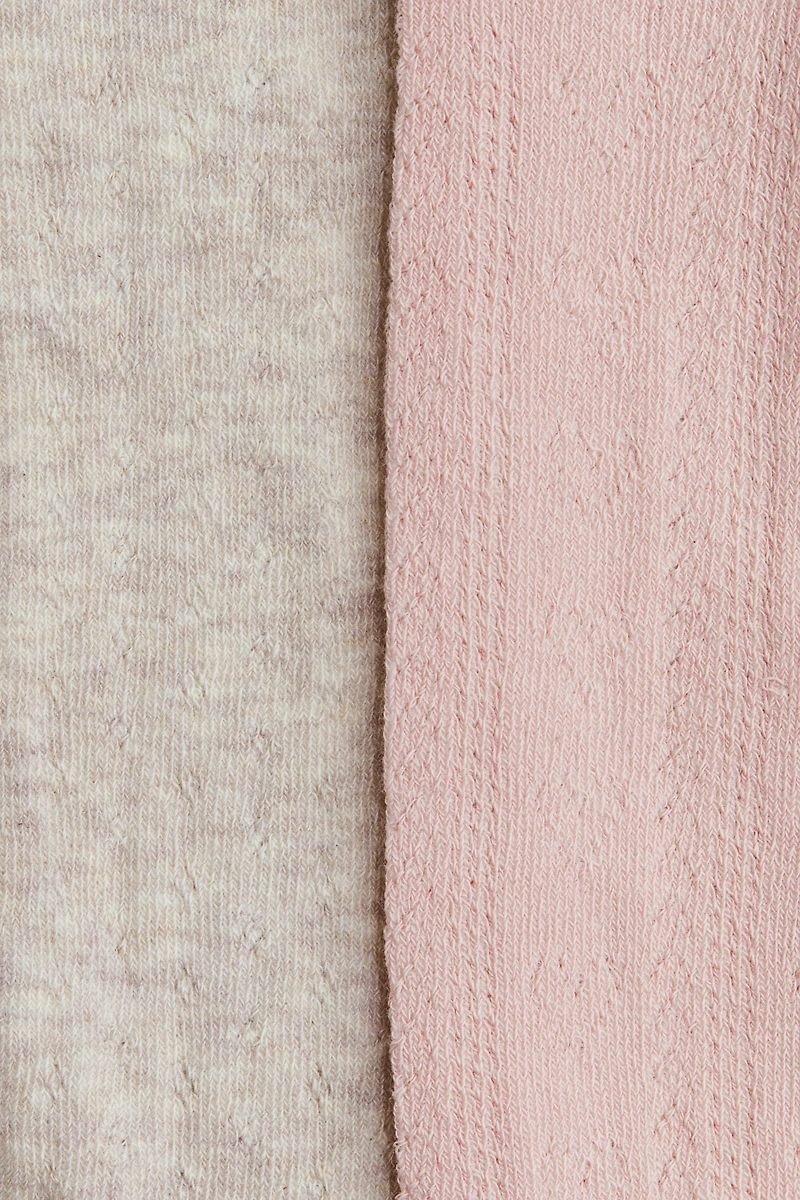 2-pack Textured-knit Tights