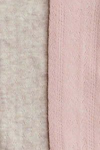 2-pack Textured-knit Tights