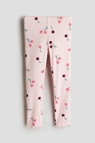 Ribbed Cotton Leggings