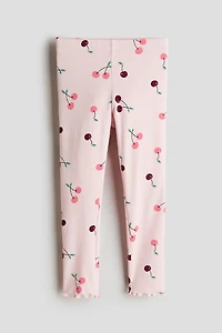Ribbed Cotton Leggings