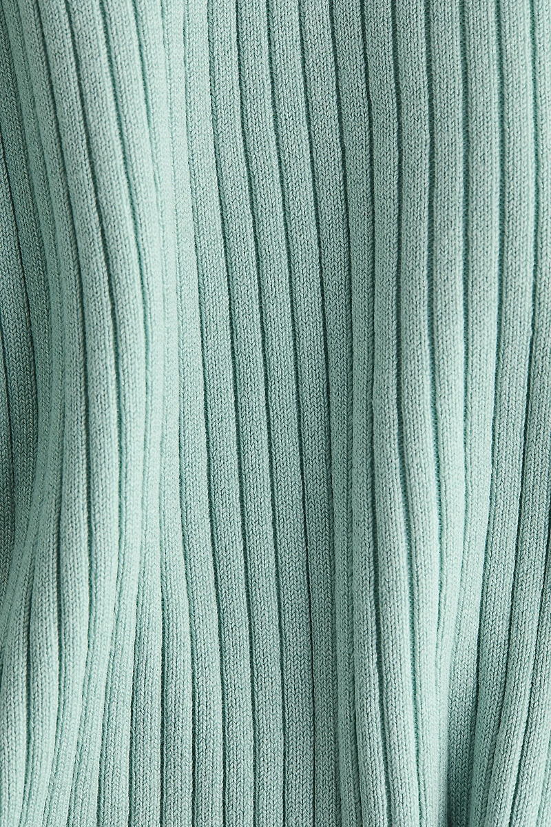 Short Rib-Knit Top
