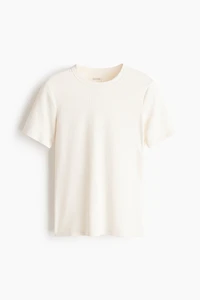 T-shirt côtelé rafraîchissant près du corps