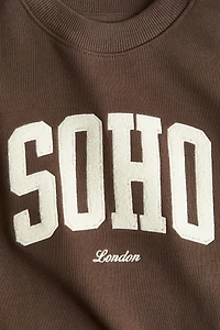 Printed Crewneck Sweatshirt